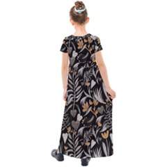 Kids  Short Sleeve Maxi Dress 