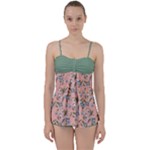 Flower peach blossom Babydoll Tankini Set