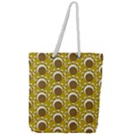 Minimalist Circles  Full Print Rope Handle Tote (Large)