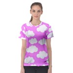 Purple Clouds   Women s Sport Mesh Tee