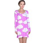 Purple Clouds   Long Sleeve Nightdress