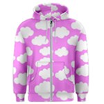 Purple Clouds   Men s Zipper Hoodie