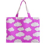 Purple Clouds   Zipper Mini Tote Bag