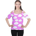 Purple Clouds   Cutout Shoulder Tee