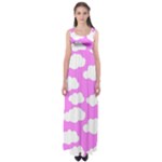 Purple Clouds   Empire Waist Maxi Dress