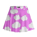 Purple Clouds   Mini Flare Skirt