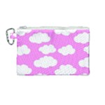 Purple Clouds   Canvas Cosmetic Bag (Medium)