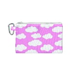 Purple Clouds   Canvas Cosmetic Bag (Small)