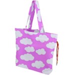 Purple Clouds   Drawstring Tote Bag