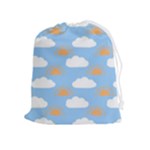 Sun And Clouds  Drawstring Pouch (XL)