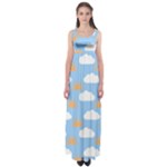 Sun And Clouds  Empire Waist Maxi Dress