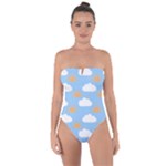 Sun And Clouds  Tie Back One Piece Swimsuit