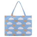 Sun And Clouds  Zipper Medium Tote Bag