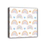 Rainbow Pattern   Mini Canvas 4  x 4  (Stretched)