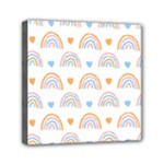 Rainbow Pattern   Mini Canvas 6  x 6  (Stretched)