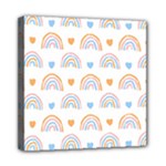 Rainbow Pattern   Mini Canvas 8  x 8  (Stretched)