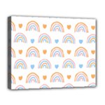 Rainbow Pattern   Canvas 14  x 11  (Stretched)