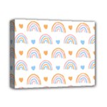 Rainbow Pattern   Deluxe Canvas 14  x 11  (Stretched)