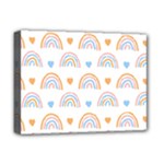 Rainbow Pattern   Deluxe Canvas 16  x 12  (Stretched) 