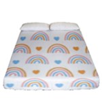 Rainbow Pattern   Fitted Sheet (Queen Size)