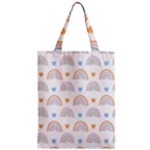 Rainbow Pattern   Zipper Classic Tote Bag