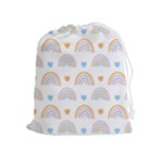 Rainbow Pattern   Drawstring Pouch (XL)