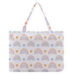 Rainbow Pattern   Zipper Medium Tote Bag