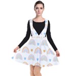 Rainbow Pattern   Plunge Pinafore Dress