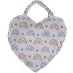 Rainbow Pattern   Giant Heart Shaped Tote