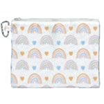 Rainbow Pattern   Canvas Cosmetic Bag (XXL)