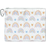 Rainbow Pattern   Canvas Cosmetic Bag (XXXL)