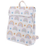 Rainbow Pattern   Flap Top Backpack