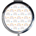 Rainbow Pattern   Mini Round Mirror