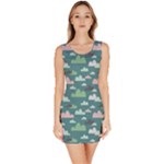 Llama Clouds   Bodycon Dress