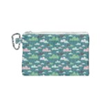 Llama Clouds   Canvas Cosmetic Bag (Small)