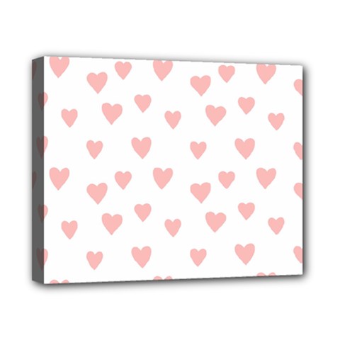 Small Cute Hearts   Canvas 10  x 8  (Stretched) from ArtsNow.com