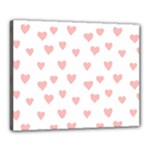 Small Cute Hearts   Canvas 20  x 16  (Stretched)