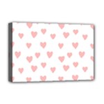 Small Cute Hearts   Deluxe Canvas 18  x 12  (Stretched)