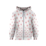 Small Cute Hearts   Kids  Zipper Hoodie