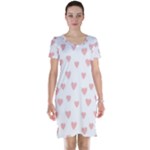 Small Cute Hearts   Short Sleeve Nightdress