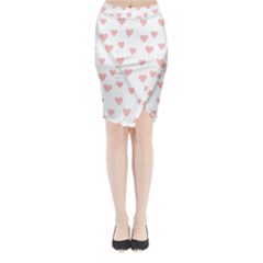 Small Cute Hearts   Midi Wrap Pencil Skirt from ArtsNow.com