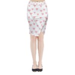 Small Cute Hearts   Midi Wrap Pencil Skirt