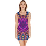 Mandala Fishes Bodycon Dress