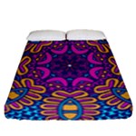 Mandala Fishes Fitted Sheet (Queen Size)