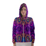 Mandala Fishes Women s Hooded Windbreaker