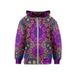 Mandala Fishes Kids  Zipper Hoodie