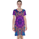 Mandala Fishes Short Sleeve Nightdress