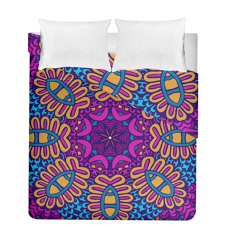 Mandala Fishes Duvet Cover Double Side (Full/ Double Size) from ArtsNow.com