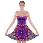 Mandala Fishes Strapless Bra Top Dress