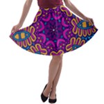 Mandala Fishes A-line Skater Skirt